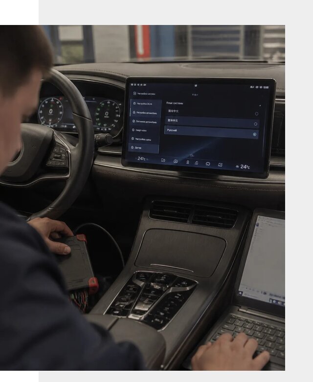 Русификация автомобиля BYD HAN для эксплуатации в Алейске